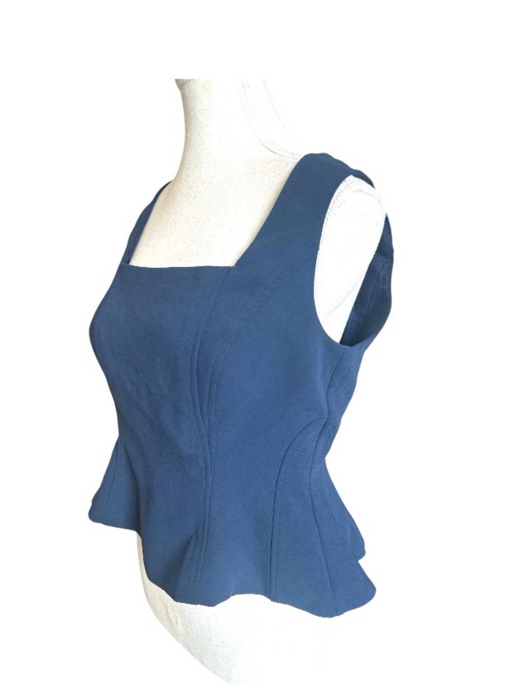 White House Black Market Peplum Bustier Tank Size 4 NWT - Picture 4 of 9